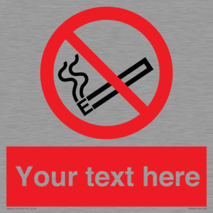 Custom No E-cigarettes / Vaping Sign